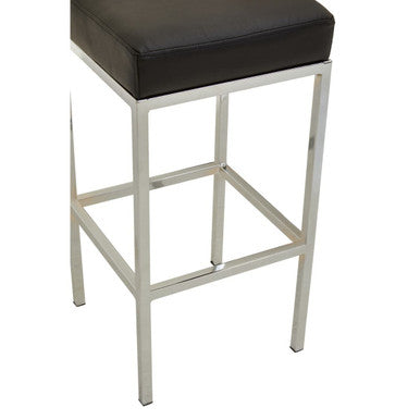 Black and Chrome Finish Bar Stool | Baina