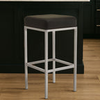 Black and Chrome Finish Bar Stool | Baina