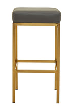 Dark Grey and Gold Finish Bar Stool | Baina