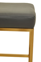 Dark Grey and Gold Finish Bar Stool | Baina
