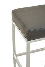 Dark Grey and Chrome Finish Bar Stool | Baina