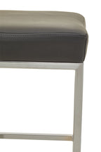 Dark Grey and Chrome Finish Bar Stool | Baina