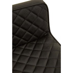 Black and Gold Bar Stool with Square Base | Baina