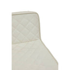 White and Gold Bar Stool with Square Base | Baina