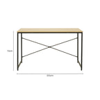 Light Oak Veneer Effect Top Desk | Laxton