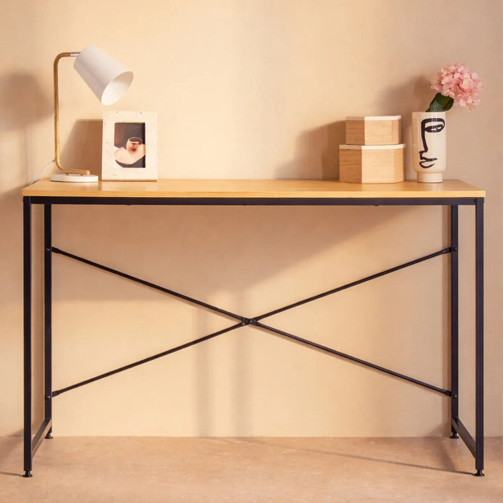 Light Oak Veneer Effect Top Desk | Laxton