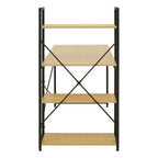 Light Oak Effect Desk with Shelves | Laxton