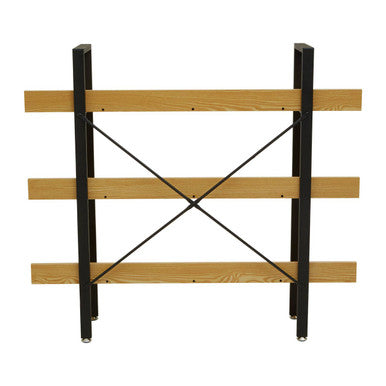 3 Tier Light Oak Effect Shelving Unit | Laxton