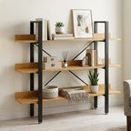 3 Tier Light Oak Effect Shelving Unit | Laxton
