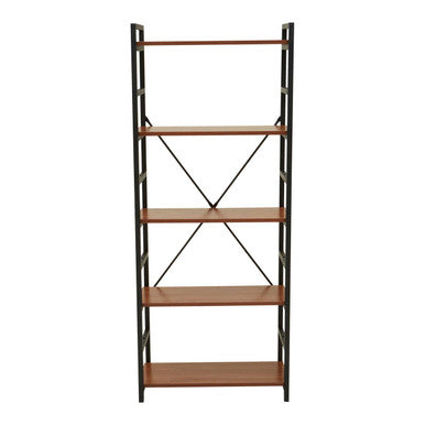 5 Tier Wood Finish Shelf Unit | Laxton