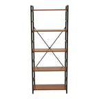 5 Tier Wood Finish Shelf Unit | Laxton