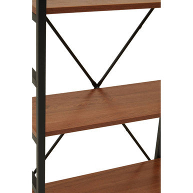 5 Tier Wood Finish Shelf Unit | Laxton