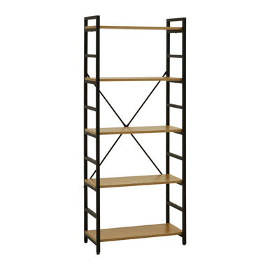 5 Tier Light Oak Effect Shelf Unit | Laxton