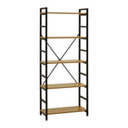 5 Tier Light Oak Effect Shelf Unit | Laxton