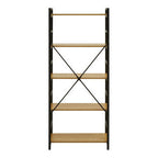 5 Tier Light Oak Effect Shelf Unit | Laxton