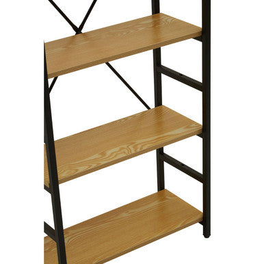 5 Tier Light Oak Effect Shelf Unit | Laxton