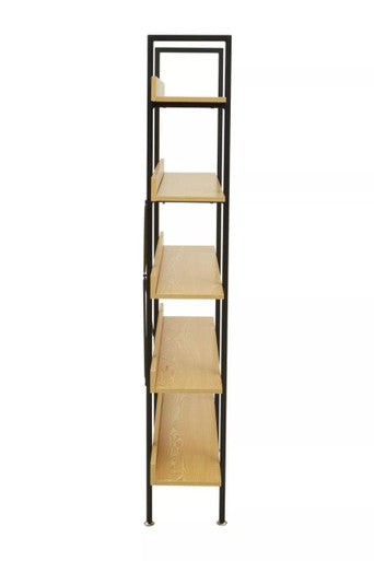 5 Tier Light Oak Effect Shelving Unit | Laxton