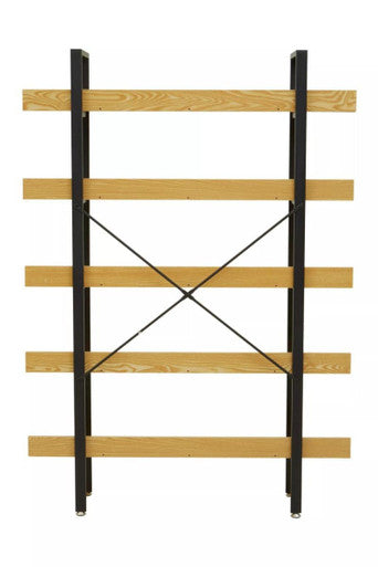 5 Tier Light Oak Effect Shelving Unit | Laxton
