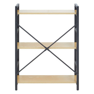3 Tier Light Oak Effect Shelf Unit | Laxton
