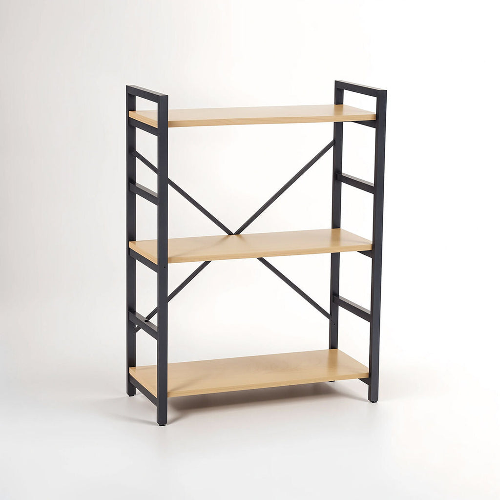 3 Tier Light Oak Effect Shelf Unit | Laxton