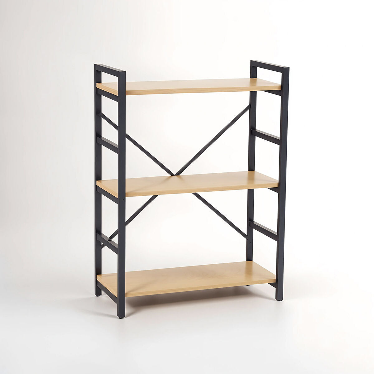 3 Tier Light Oak Effect Shelf Unit | Laxton