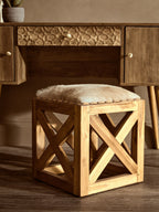 Wood Veneer Desk with Storage | Frida