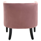 Pink Velvet Studded Chair | Larissa
