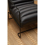 Leather Effect Black Chair | New Foundry