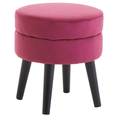 Wine Velvet Stool | Loretta