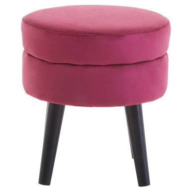 Wine Velvet Stool | Loretta