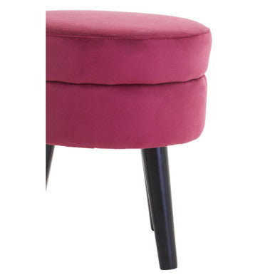 Wine Velvet Stool | Loretta