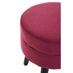 Wine Velvet Stool | Loretta