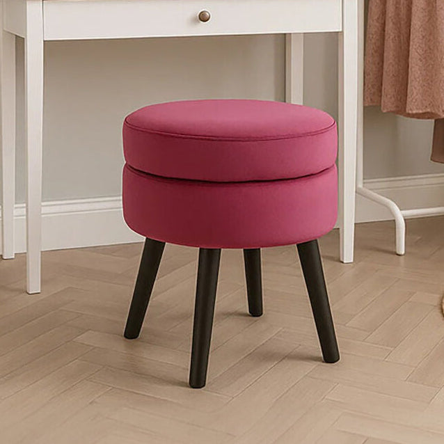 Wine Velvet Stool | Loretta