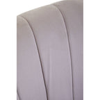 Mink Velvet Accent Chair with Black Legs | Loretta
