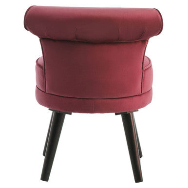 Kids Loretta Wine Velvet Chair