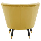 Pistachio Velvet Shell Accent Chair | Loretta