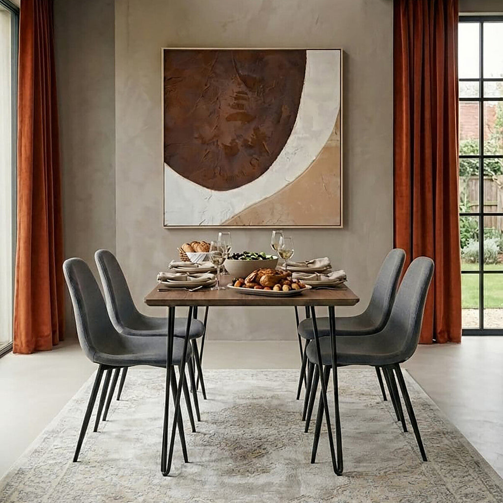 Grey Fabric Dining Chair | Salford