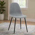Mink Fabric Dining Chair | Salford
