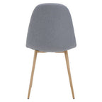 Grey Fabric Dining Chair with Wood Effect Legs | Salford