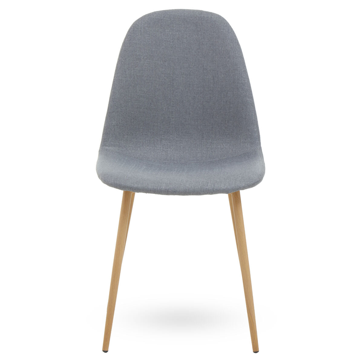 Grey Fabric Dining Chair with Wood Effect Legs | Salford
