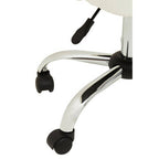 Off White Leather Effect Home Office Chair | Brent