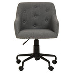 Tufted Grey and Black Home Office Chair | Brent