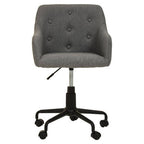 Tufted Grey and Black Home Office Chair | Brent