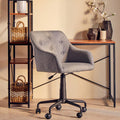 Tufted Grey and Black Home Office Chair | Brent