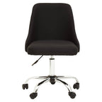 Black and Chrome Home Office Chair | Brent