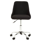 Black and Chrome Home Office Chair | Brent