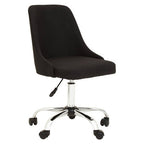 Black and Chrome Home Office Chair | Brent