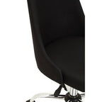 Black and Chrome Home Office Chair | Brent