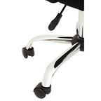 Black and Chrome Home Office Chair | Brent