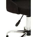 Black and Chrome Home Office Chair | Brent